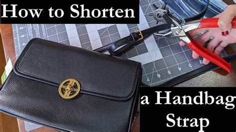 how to shorten leather bag strap